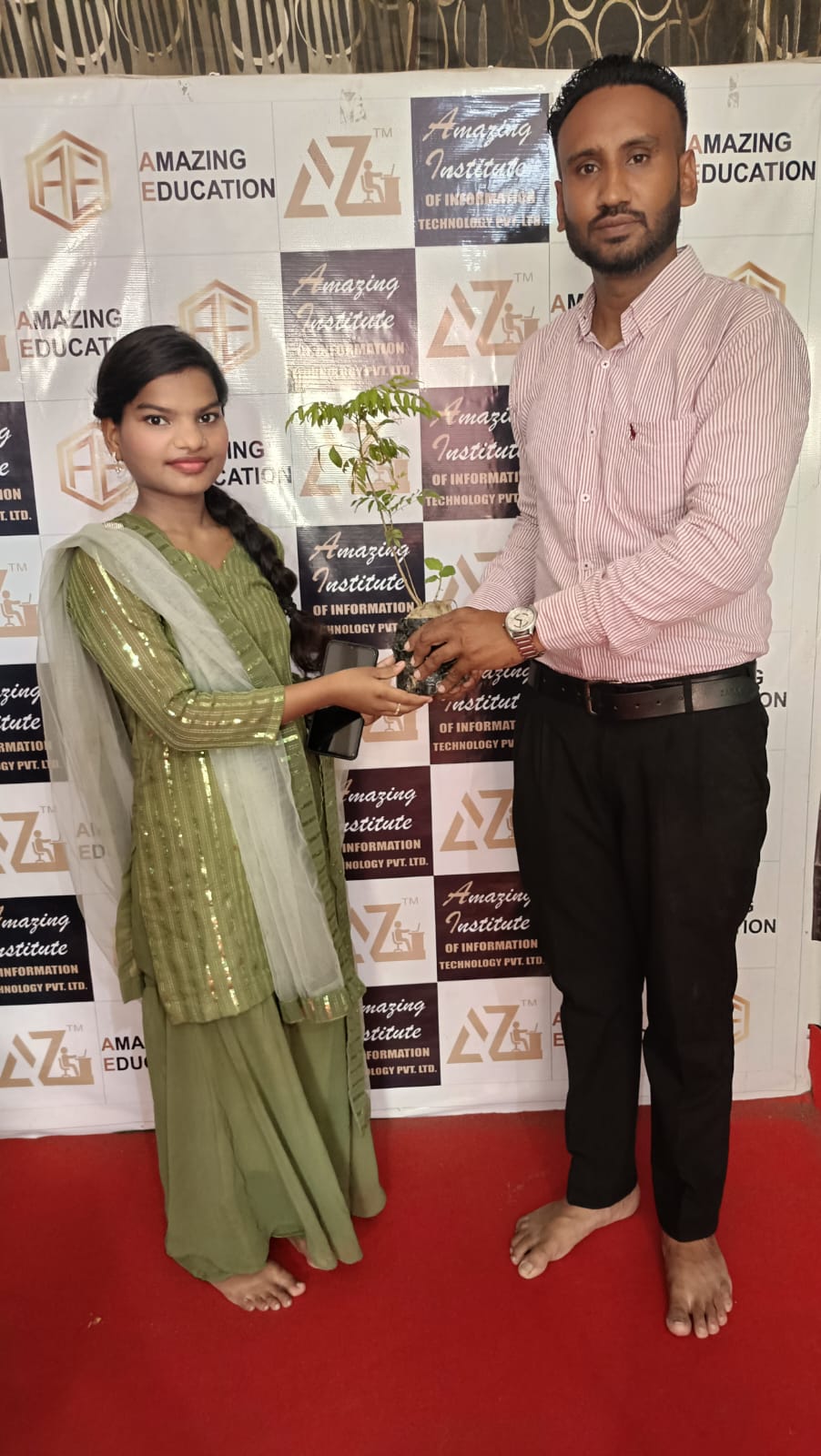THE STUDENT WAS GIVEN A TREE
