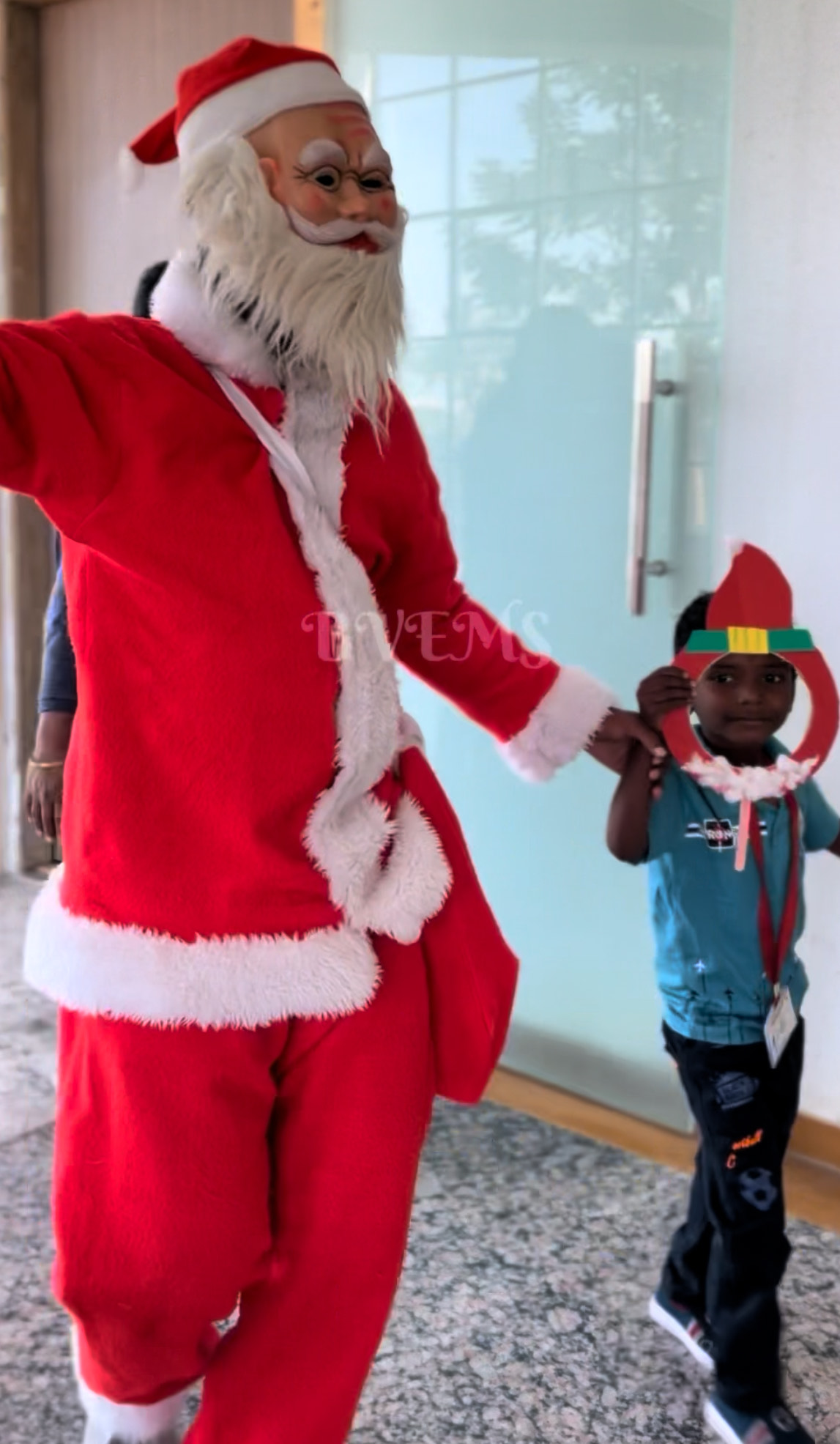 Santa giving surprise