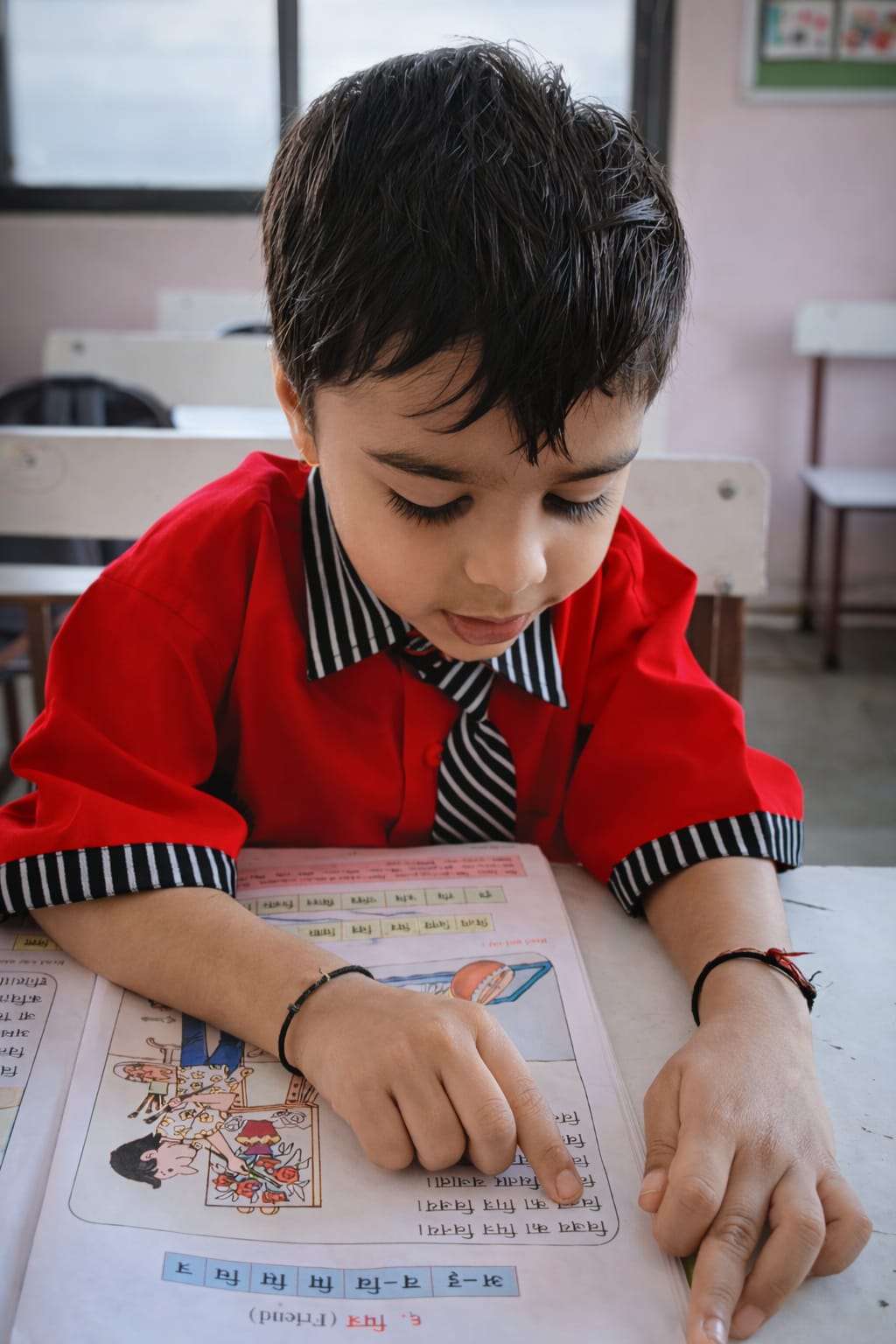 Focused Young Learner