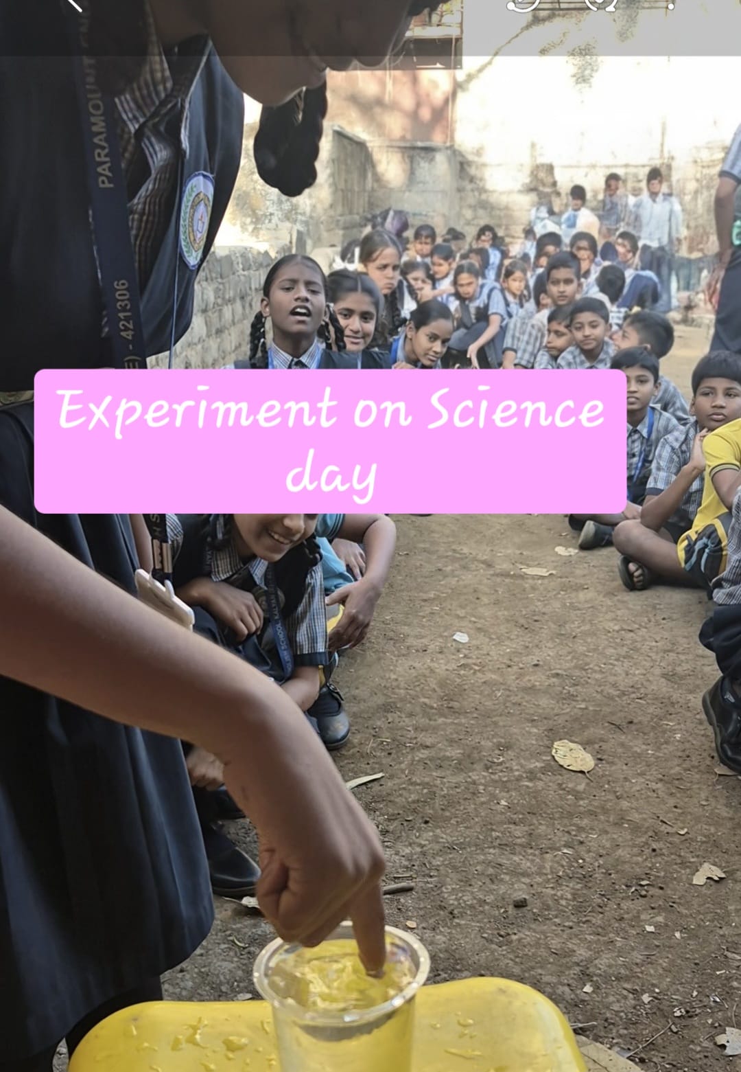 Experiments on Science Day 